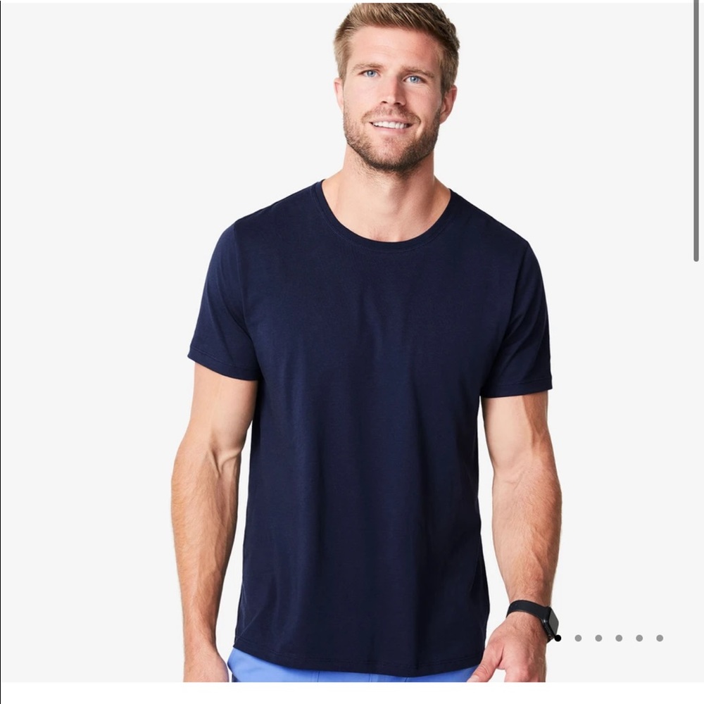 FIGS MENS LARGE NAVY UNDERSCRUB (SET OF TWO)